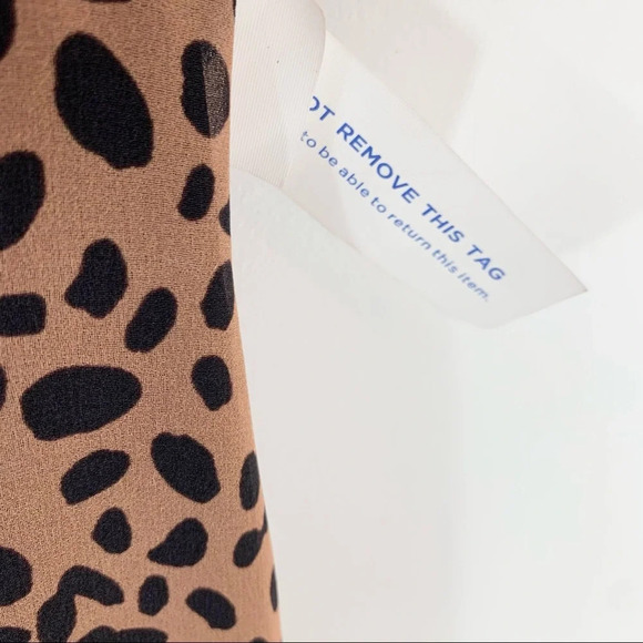FAME AND PARTNERS Animal Print Midi Dress Size 2 NWT - Picture 9 of 14